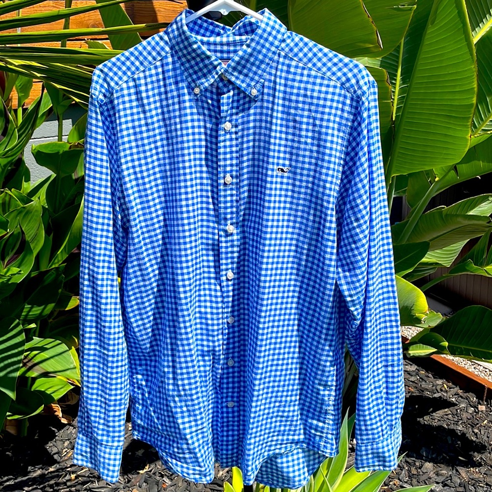 Vineyard vines slim fit whale shirt 100% cotton